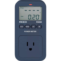 REED Instruments - Power Meters; Number of Phases: 1 ; Maximum Current Capability (A): 15 ; Minimum Current Capability (A): 0 ; Current Accuracy ? (%): 1 ; Current Channels: 1 ; Maximum Voltage: 150 VAC - Exact Tool & Supply