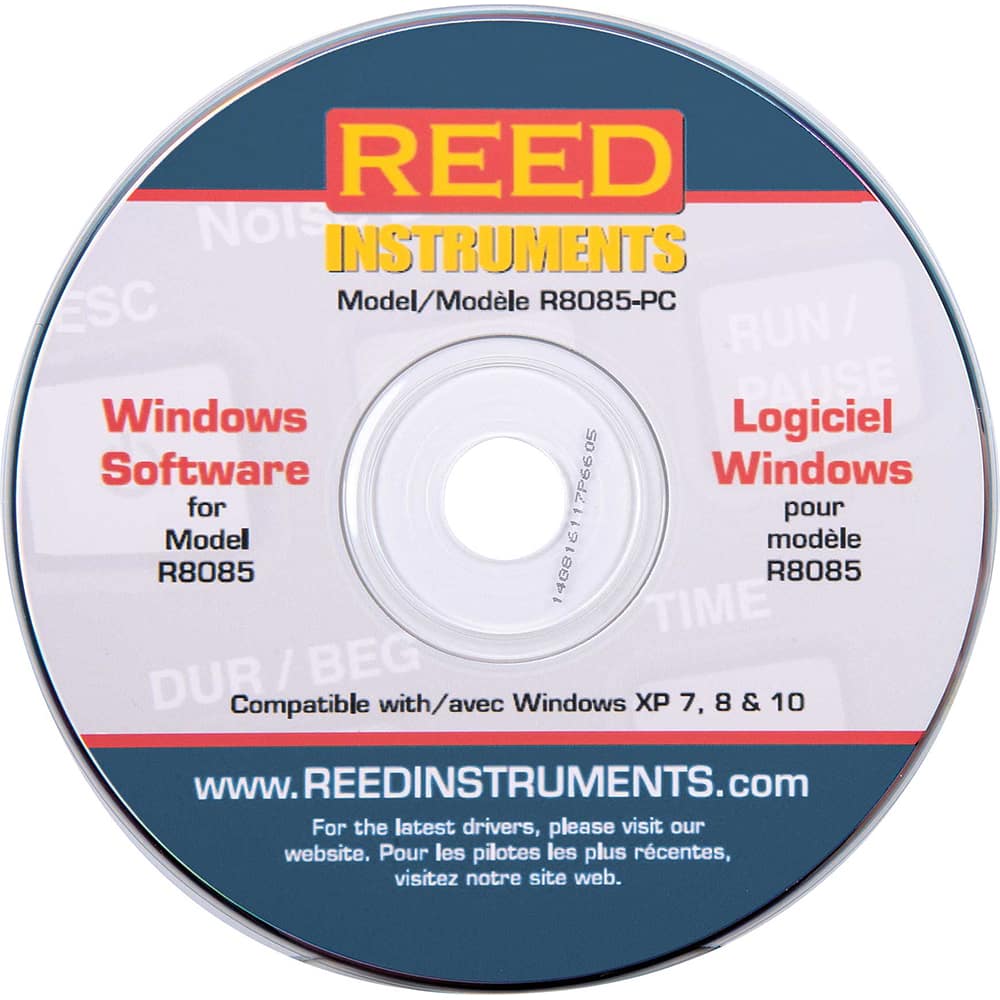 REED Instruments - Sound Meter Accessories; Type: Software ; For Use With: REED R8085 Noise Dosimeter - Exact Tool & Supply