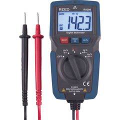 REED Instruments - Multimeters; Multimeter Type: Auto Ranging; Compact; True RMS; Milliammeter ; Measures: Capacitance; Continuity; Current; Diode Test; Frequency; Resistance; Voltage ; CAT Rating: CAT III ; Maximum AC Voltage: 600 ; Maximum DC Voltage: - Exact Tool & Supply