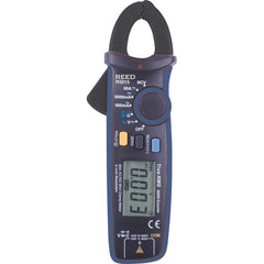 REED Instruments - Clamp Meters; Clamp Meter Type: Auto Ranging ; Measures: Capacitance; Continuity; Current; Diode Test; Resistance; Voltage ; Jaw Style: Clamp On ; Jaw Capacity (Decimal Inch): 0.6700 ; CAT Rating: CAT III ; Maximum DC Voltage: 600 - Exact Tool & Supply