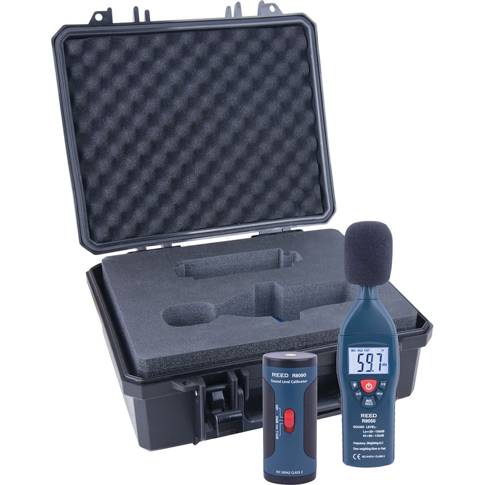 REED Instruments - Sound Meters; Type: Sound Meter Kit ; Frequency Weighting: A & C ; Sound Range (dB): 30 - Exact Tool & Supply