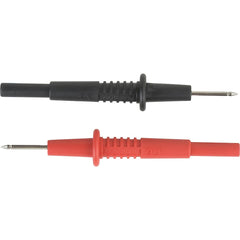 REED Instruments - Electrical Test Equipment Accessories; Accessory Type: Probe Set ; For Use With: REED R1050 & Test Leads that accept 0.16" (4mm) diameter shrouded banana connectors ; Color: Black; Red - Exact Tool & Supply