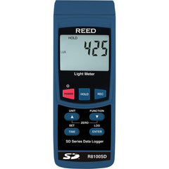 REED Instruments - Light Meters; Compatible Lighting: All Visible Light ; Maximum Measurement (Lux): 100000 ; Maximum Measurement (FC): 10000 ; Minimum Measurement (Lux): 0 ; Minimum Measurement (FC): 0 ; Accuracy ? (%): 4 - Exact Tool & Supply