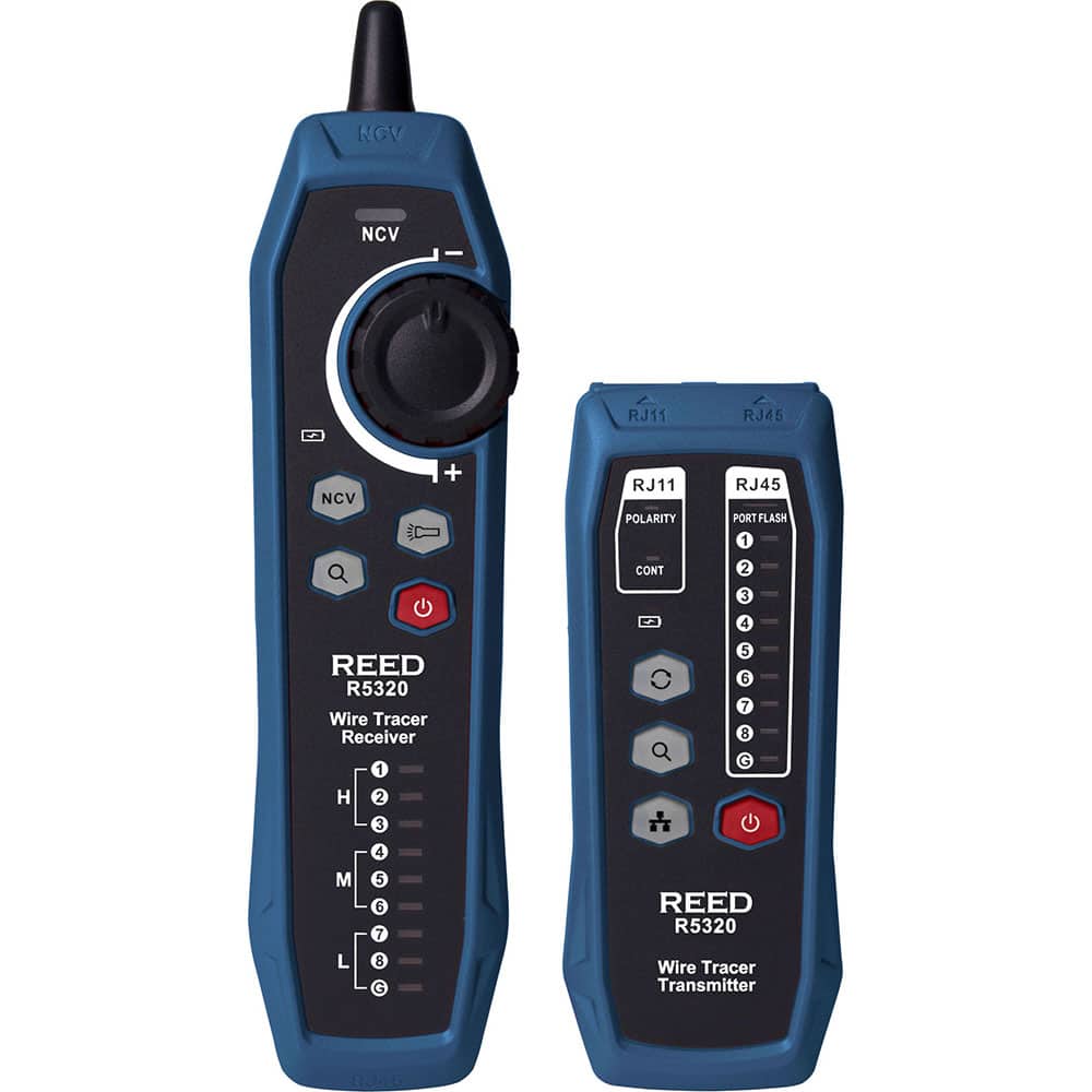 REED Instruments - Wire Tracers, Underground Cable & Utility Line Locators; Detector Type: Wire Tracer ; Alert Style: Audible; Visual ; Display Type: LED ; Power Supply: 1050mAh Rechargeable Li-ion Battery ; Standards Met: CE ; PSC Code: 6625 - Exact Tool & Supply