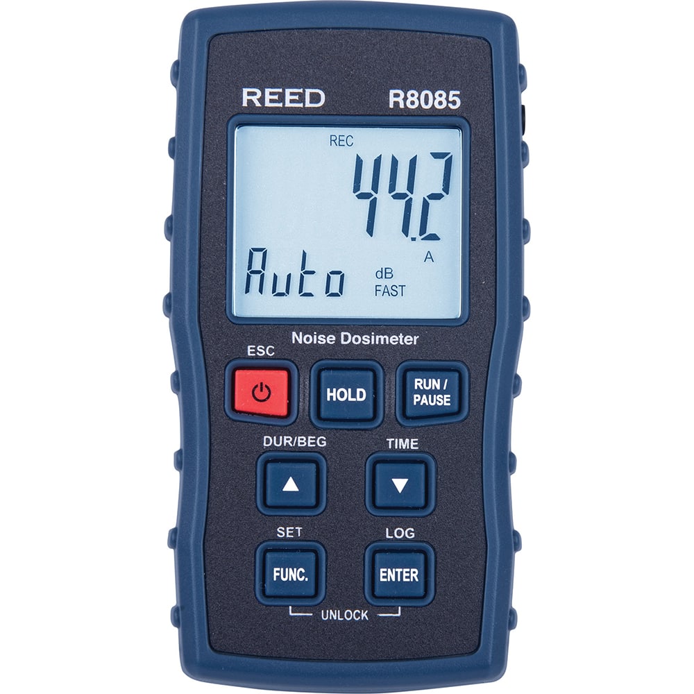 REED Instruments - Sound Meters; Type: Noise Dosimeter ; Frequency Weighting: A & C ; Sound Range (dB): 35 - Exact Tool & Supply