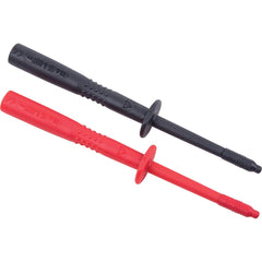 REED Instruments - Electrical Test Equipment Accessories; Accessory Type: Probe Set ; For Use With: REED R1050 & Test Leads that accept 0.16" (4mm) diameter shrouded banana connectors ; Color: Black; Red - Exact Tool & Supply
