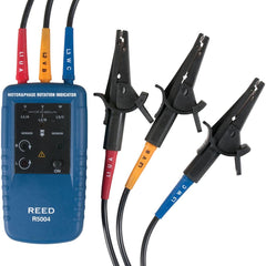 REED Instruments - Phase Rotation Testers; Number of Phases: 3 ; Maximum Voltage: 600 VAC ; Minimum Voltage: 40 VAC ; Maximum Frequency (Hz): 400 ; Minimum Frequency (Hz): 2 ; Display Type: LED - Exact Tool & Supply