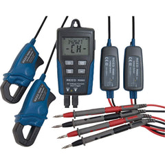 REED Instruments - Circuit Continuity & Voltage Testers; Tester Type: Current Datalogger; AC Voltage Sensor ; Maximum Voltage: 600 VAC ; Minimum Voltage: 10 VAC ; Display Type: LCD ; Basic DC Accuracy ? (%): ?(2.0% rdg + 1V) ; Power Supply: (4) AAA Batte - Exact Tool & Supply