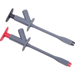 REED Instruments - Electrical Test Equipment Accessories; Accessory Type: Alligator Clip Set ; For Use With: REED R1000 ; Color: Gray, Bkack & Red - Exact Tool & Supply