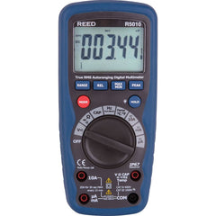 REED Instruments - Multimeters; Multimeter Type: Auto Ranging; Compact; Digital; Manual Ranging; True RMS ; Measures: Capacitance; Continuity; Current; Diode Test; Frequency; microAmps; Milliamps; mVDC; Resistance; Temperature; Voltage ; CAT Rating: CAT - Exact Tool & Supply
