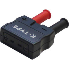 REED Instruments - Electrical Test Equipment Accessories; Accessory Type: Thermocouple Adapter ; For Use With: REED Multimeters and Clamp Meters with contact temperature functionality ; Color: Black; Red - Exact Tool & Supply