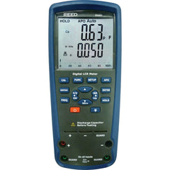 REED Instruments - Multimeters; Multimeter Type: Auto Ranging; Digital; Passive Component LCR ; Measures: Inductance; Frequency; Resistance; Capacitance ; CAT Rating: 30V Max ; Maximum Capacitance (Microfarads): 2000.00 ; Maximum Resistance (Megohms): 20 - Exact Tool & Supply