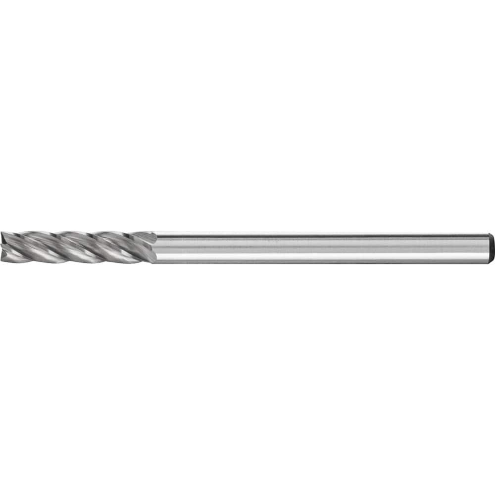 PFERD - SB-43, 1/8" Cut Diam, 1/8" Shank Diam, Carbide End Cut Aluma Cut Cylinder with End Cut Burr - Exact Tool & Supply