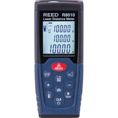 REED Instruments - Laser & Ultrasonic Distance Finders; Type: Laser ; Maximum Distance (Meters): 100.00 ; Maximum Distance (Feet): 328.00 ; Accuracy (mm): 1.50 ; Accuracy (Inch): 0.06 ; Accuracy (Decimal Inch): 0.06 - Exact Tool & Supply
