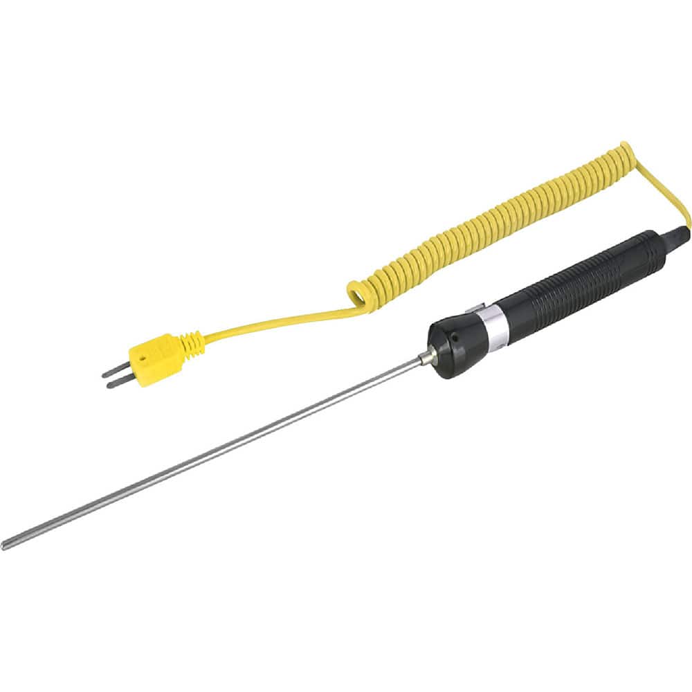 REED Instruments - Digital Thermometers & Probes; Type: Thermocouple Probe ; Maximum Temperature (C): 600.00 ; Maximum Temperature (F): 1112.000 ; Minimum Temperature (C): -50.00 ; Minimum Temperature (F): -58.000 ; Material: Stainless Steel - Exact Tool & Supply