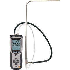 REED Instruments - Airflow Meters & Thermo-Anemometers; Type: Pitot Tube Anemometer / Differential Manometer ; Maximum Air Velocity ft/min (Feet): 15733 ; Min Air Velocity ft/min (Feet): 200 ; Min Air Velocity km/hr: 1.000 ; Min Air Velocity knots: 2.000 - Exact Tool & Supply
