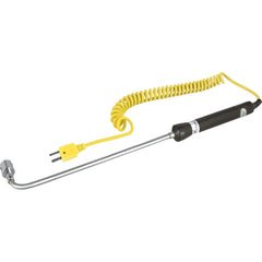 REED Instruments - Digital Thermometers & Probes; Type: Thermocouple Probe ; Maximum Temperature (C): 500.00 ; Maximum Temperature (F): 932.000 ; Minimum Temperature (C): -50.00 ; Minimum Temperature (F): -58.000 ; Material: Stainless Steel - Exact Tool & Supply