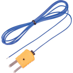 REED Instruments - Digital Thermometers & Probes; Type: Beaded Wire Probe ; Maximum Temperature (C): 250.00 ; Maximum Temperature (F): 482.000 ; Minimum Temperature (C): -40.00 ; Minimum Temperature (F): -40.000 ; Probe Type: K - Exact Tool & Supply