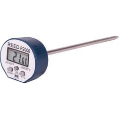 REED Instruments - Digital Thermometers & Probes; Type: Pocket Size Digital Stem Thermometer ; Maximum Temperature (C): 230.00 ; Maximum Temperature (F): 450.000 ; Minimum Temperature (C): -40.00 ; Minimum Temperature (F): -40.000 ; Sensor: Digital Stem - Exact Tool & Supply