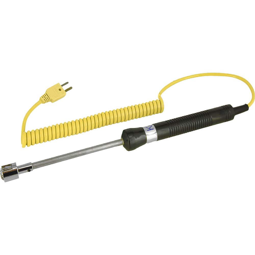REED Instruments - Digital Thermometers & Probes; Type: Thermocouple Probe ; Maximum Temperature (C): 500.00 ; Maximum Temperature (F): 932.000 ; Minimum Temperature (C): -50.00 ; Minimum Temperature (F): -58.000 ; Material: Stainless Steel - Exact Tool & Supply