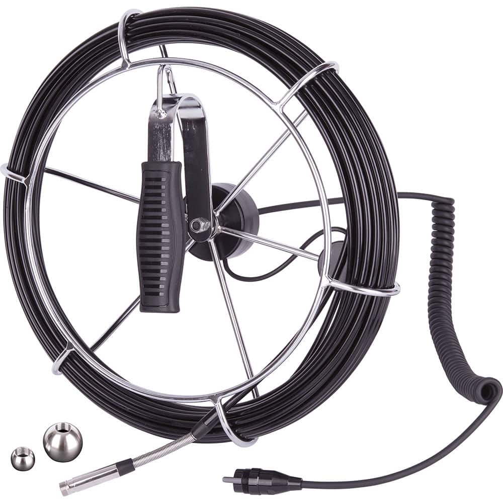 REED Instruments - Camera & Borescope Accessories; Accessory Type: Reel ; For Use With: REED R8500 Video Inspection Camera ; Waterproof: Yes ; Size (mm): 9.8 ; Size (Feet): 65.6 (Cable Length) ; Includes: 9.8mm Camera Head on Cable Reel; (2) Ball Guides - Exact Tool & Supply