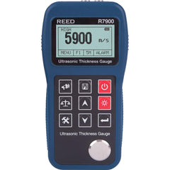REED Instruments - Electronic Thickness Gages; Minimum Measurement (mm): 0.65 ; Minimum Measurement (Decimal Inch): 0.0300 ; Maximum Measurement (Inch): 15.7 ; Maximum Measurement (Decimal Inch): 15.7 ; Maximum Measurement (mm): 400.00 ; Resolution (mm): - Exact Tool & Supply