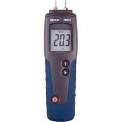 REED Instruments - Moisture Meters & Analyzers; Type: Wood Moisture Meter ; Applications: Construction and Building Projects Remediation and Restoration Woodworking ; Accuracy (Percentage): ?1% ; Minimum Operating Temperature (F): 32.000 ; Maximum Operat - Exact Tool & Supply