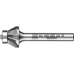 PFERD - SSJ-6, 5/8" Cut Diam, 1/4" Shank Diam, Carbide Aluma Cut Cone Burr - Exact Tool & Supply