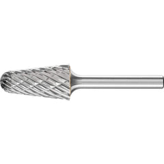 PFERD - SL-6, 5/8" Cut Diam, 1/4" Shank Diam, Carbide End Cut Tree with Radius End Burr - Exact Tool & Supply