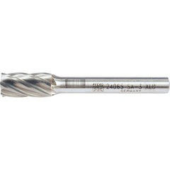 PFERD - SA-3, 3/8" Cut Diam, 1/4" Shank Diam, Carbide Aluma Cut Cylinder Burr - Exact Tool & Supply