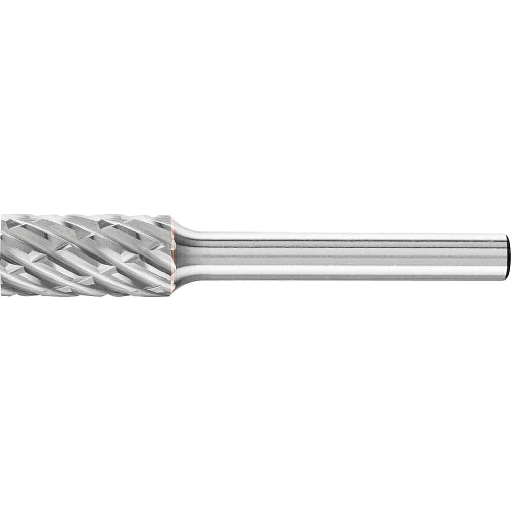 PFERD - SA-3, 3/8" Cut Diam, 1/4" Shank Diam, Carbide No End Cut Cylinder Burr - Exact Tool & Supply