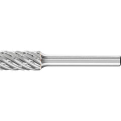 PFERD - SA-3, 3/8" Cut Diam, 1/4" Shank Diam, Carbide No End Cut Cylinder Burr - Exact Tool & Supply