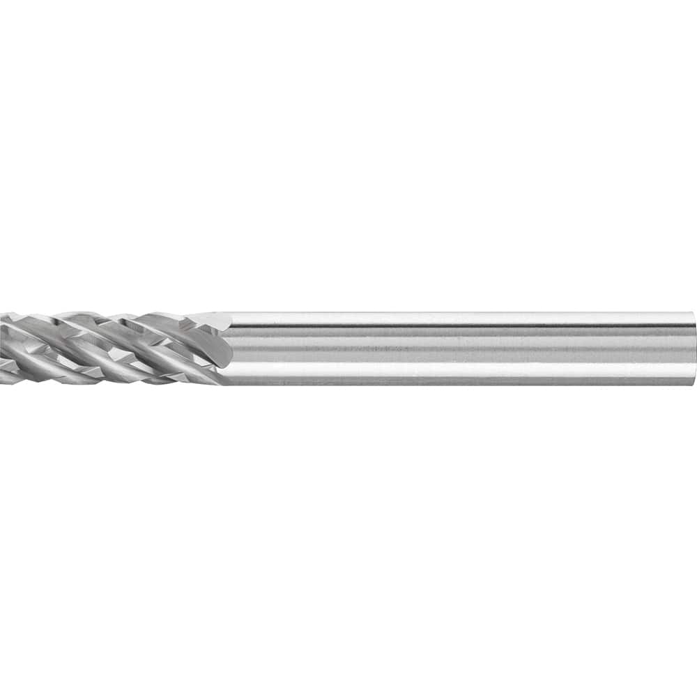 PFERD - SA-1, 1/4" Cut Diam, 1/4" Shank Diam, Carbide No End Cut Cylinder Burr - Exact Tool & Supply