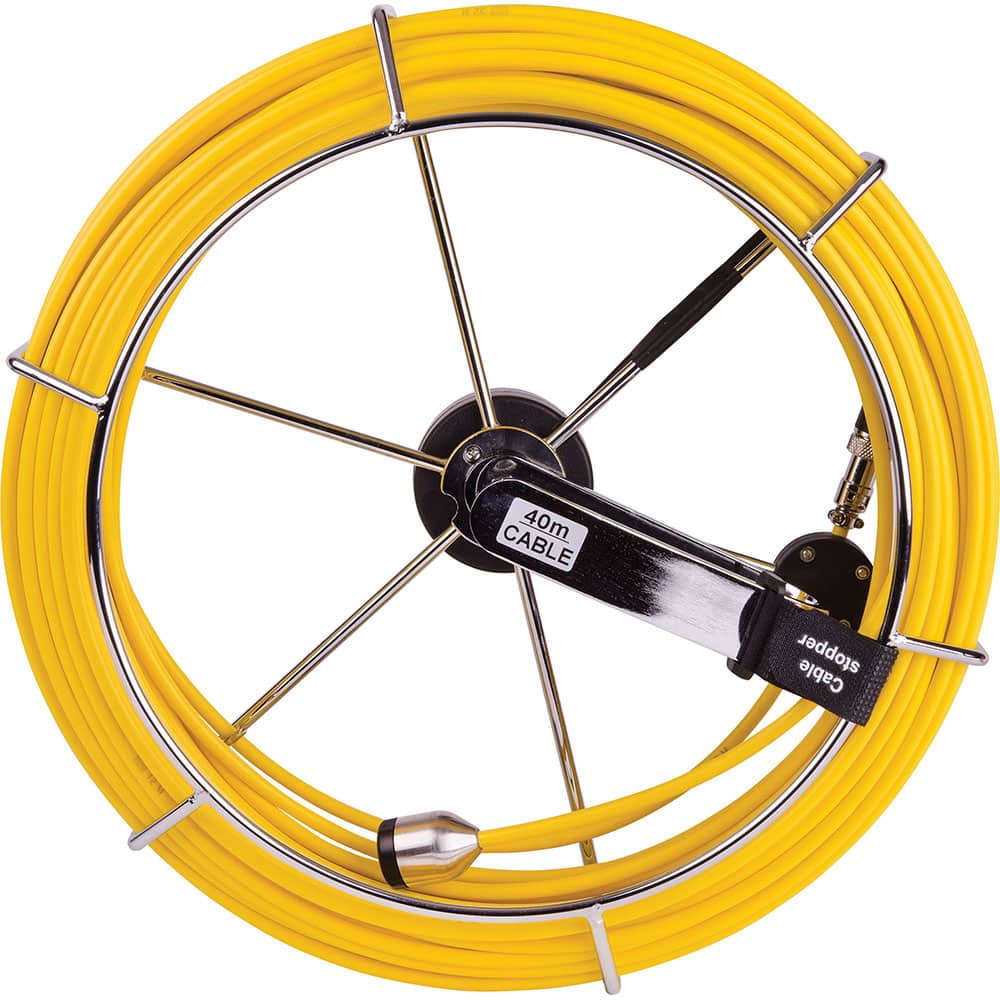 REED Instruments - Camera & Borescope Accessories; Accessory Type: Reel ; For Use With: REED R9000 HD Video Inspection Camera System ; Size (Feet): 131.2 (Cable Length) ; Includes: 131.2' (40m) Cable; Cable Reel; Mounting Screws - Exact Tool & Supply