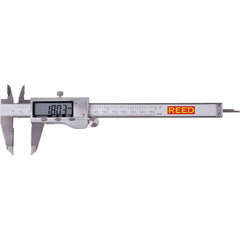 REED Instruments - Electronic Calipers; Minimum Measurement (mm): 0.00 ; Minimum Measurement (Decimal Inch): 0.0000 ; Maximum Measurement (Decimal Inch): 6 ; Maximum Measurement (mm): 150.00 ; Accuracy Plus/Minus (Decimal Inch): 0.0010 ; Accuracy Plus/Mi - Exact Tool & Supply