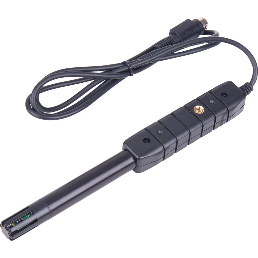 REED Instruments - Natural Gas, Carbon Monoxide & Refrigerant Detectors; Type: Humidity Probe ; Function: Measures Relative Humidity ; Height (Decimal Inch): 1.900000 ; Height (mm): 45.0000 ; Length (Decimal Inch): 7.0000 ; Length (mm): 177.00 - Exact Tool & Supply