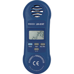 REED Instruments - Thermometer/Hygrometers & Barometers; Type: Thermo-Hygrometer ; Minimum Relative Humidity (%): 10 ; Maximum Relative Humidity (%): 95.00 ; Minimum Temperature (C): 0.00 ; Minimum Temperature (F): 32.000 ; Maximum Temperature (C): 50.00 - Exact Tool & Supply