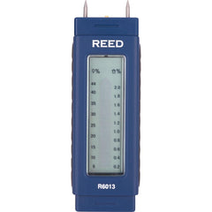 REED Instruments - Moisture Meters & Analyzers; Type: Pocket Size Moisture Meter ; Applications: Construction and Building Projects Remediation and Restoration Woodworking ; Accuracy (Percentage): Wood: ?1%, Materials: ?0.05% ; Minimum Operating Temperat - Exact Tool & Supply