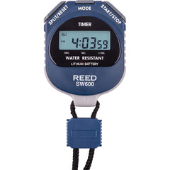 REED Instruments - Stopwatches; Type: Stopwatch/ Timer/ Clock ; Type: Stopwatch/ Timer/ Clock ; Color: Blue ; Battery Type: CR2032 ; Functions: Time, Minutes, Seconds, Month, Day, Date, Daily Alarm, ; Display Type: LCD - Exact Tool & Supply
