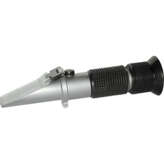 REED Instruments - Refractometers; Scale Type: Antifreeze & Battery w/Auto Temperature Compensation ; Battery Fluid Measuring Range: 1.15 - 1.30 sg ; Ethylene Glycol Measuring Range: -50? to 0?C ; Propylene Glycol Measuring Range: -50?C - Exact Tool & Supply