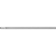 PFERD - SC-1L6, 1/4" Cut Diam, 1/4" Shank Diam, Carbide Double Cut Cylinder with Radius End Burr - Exact Tool & Supply