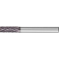 PFERD - SA-1, 1/4" Cut Diam, 1/4" Shank Diam, Carbide Double Cut Cylinder Burr - Exact Tool & Supply