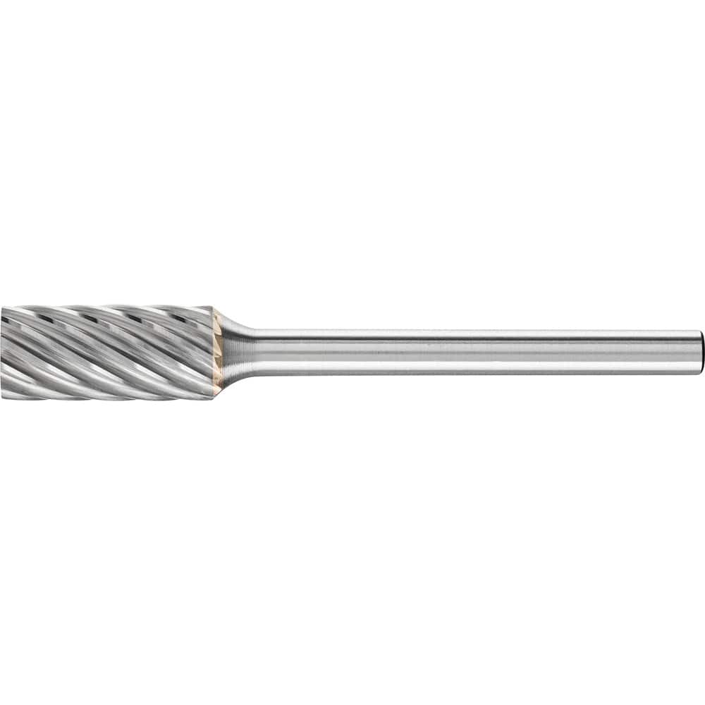 PFERD - SA-51, 1/4" Cut Diam, 1/8" Shank Diam, Carbide Inox Cut Cylinder Burr - Exact Tool & Supply