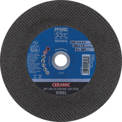 PFERD - Cutoff Wheels; Tool Compatibility: Angle Grinder ; Wheel Diameter (Inch): 9 ; Wheel Thickness (Inch): 0.0650 ; Abrasive Material: Ceramic Oxide ; Maximum RPM: 6600.000 ; Grit: 46 - Exact Tool & Supply