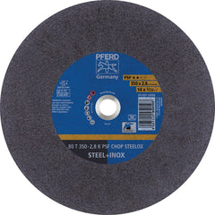 PFERD - Cutoff Wheels; Tool Compatibility: Chop Saw ; Wheel Diameter (Inch): 14 ; Wheel Thickness (Inch): 3/32 ; Abrasive Material: Aluminum Oxide ; Maximum RPM: 4400.000 ; Grit: 36 - Exact Tool & Supply