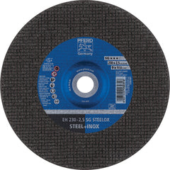 PFERD - Depressed-Center Wheels; Hole Size (Inch): 7/8 ; Connector Type: Arbor ; Wheel Type Number: Type 1 ; Abrasive Material: Aluminum Oxide ; Maximum RPM: 6600.000 ; Bond Type: Resinoid - Exact Tool & Supply