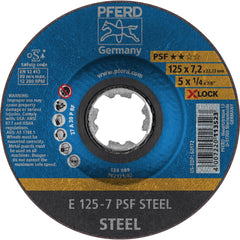 PFERD - Depressed-Center Wheels; Hole Size (Inch): 1/4 ; Connector Type: Arbor ; Wheel Type Number: Type 1 ; Abrasive Material: Aluminum Oxide ; Maximum RPM: 12200.000 ; Grit: 24 - Exact Tool & Supply