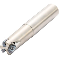 Kyocera - Indexable High-Feed End Mills; Cutting Diameter (mm): 17.00 ; Maximum Depth of Cut (mm): 2.50 ; Shank Type: Cylindrical ; Shank Diameter (mm): 25.0000 ; Number of Cutter Inserts: 3 ; Insert Style: LOMU - Exact Tool & Supply