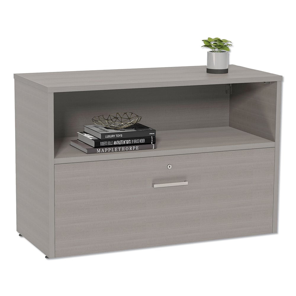 Linea Italia - Credenzas; Type: Credenza ; Number of Drawers: 1.000 ; Length (Inch): 35-1/4 ; Height (Inch): 23-3/4 ; Depth (Inch): 15-1/4 ; Color: Ash - Exact Tool & Supply