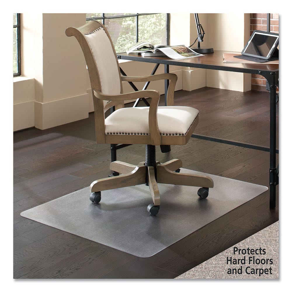 ES Robbins - Chair Mats; Style: Straight Edge ; Shape: Rectangular ; Width (Inch): 36 ; Length (Inch): 48 ; Lip Cutout Size: No Lip (Inch) - Exact Tool & Supply